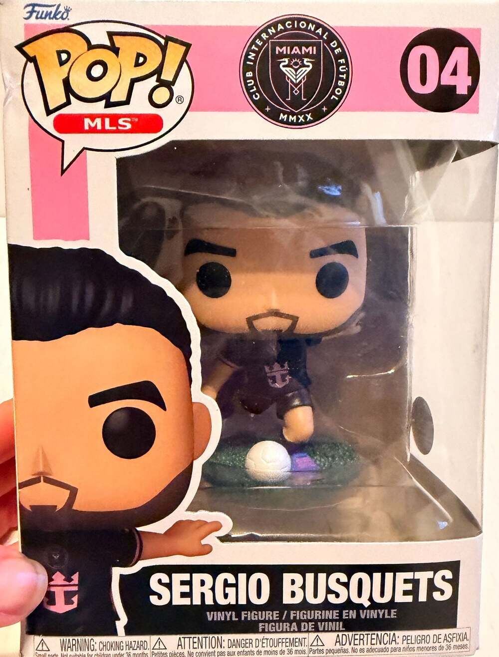 Funko Pop! MLS Inter Miami Sergio Busquets (Away Jersey) #04 Vinyl Figure